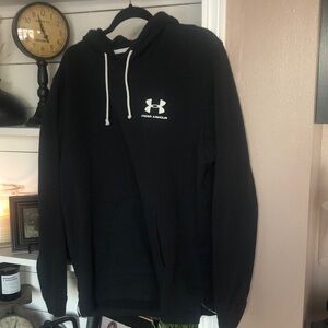 Under Armour Black Hoodie with White Logo